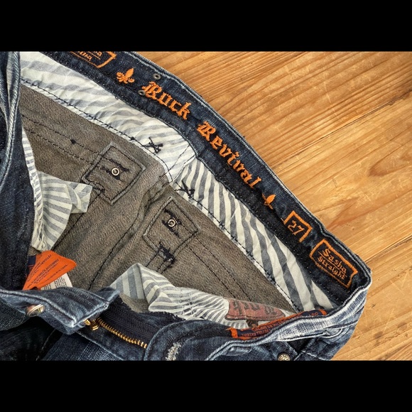 Rock Revival Womens Jeans Sz 27 #RJ820TT6 Sasha - Picture 4 of 9